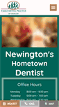 Mobile Screenshot of familydentalnewington.com